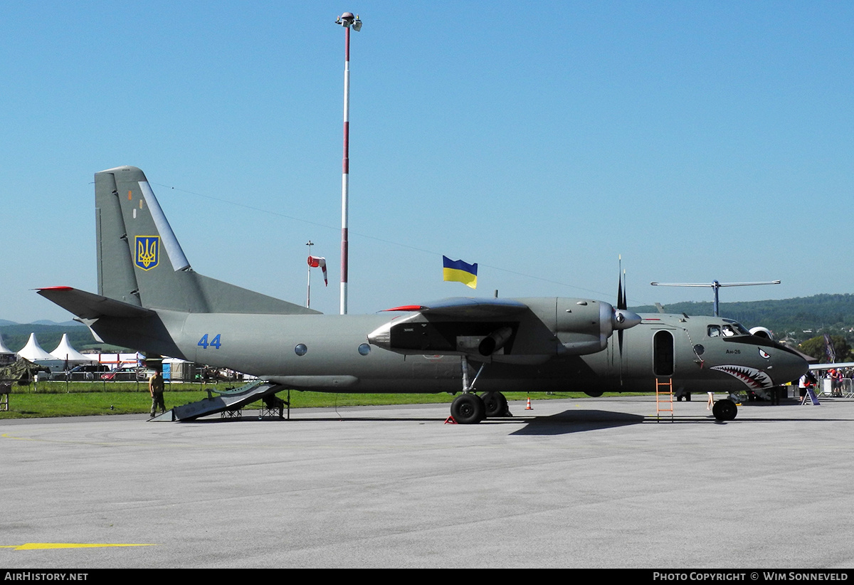 Aircraft Photo of 44 blue | Antonov An-26 | Ukraine - Air Force | AirHistory.net #700991