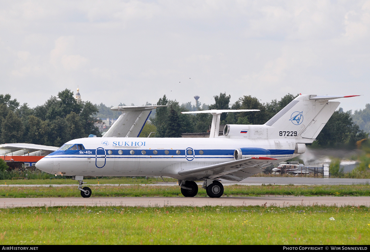 Aircraft Photo of 87229 | Yakovlev Yak-40K | Sukhoi | AirHistory.net #700999