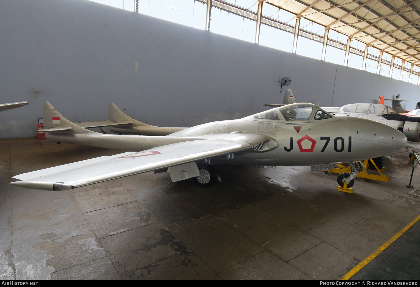 Aircraft Photo of J-701 | De Havilland D.H. 115 Vampire T55 | Indonesia - Air Force | AirHistory.net #701051