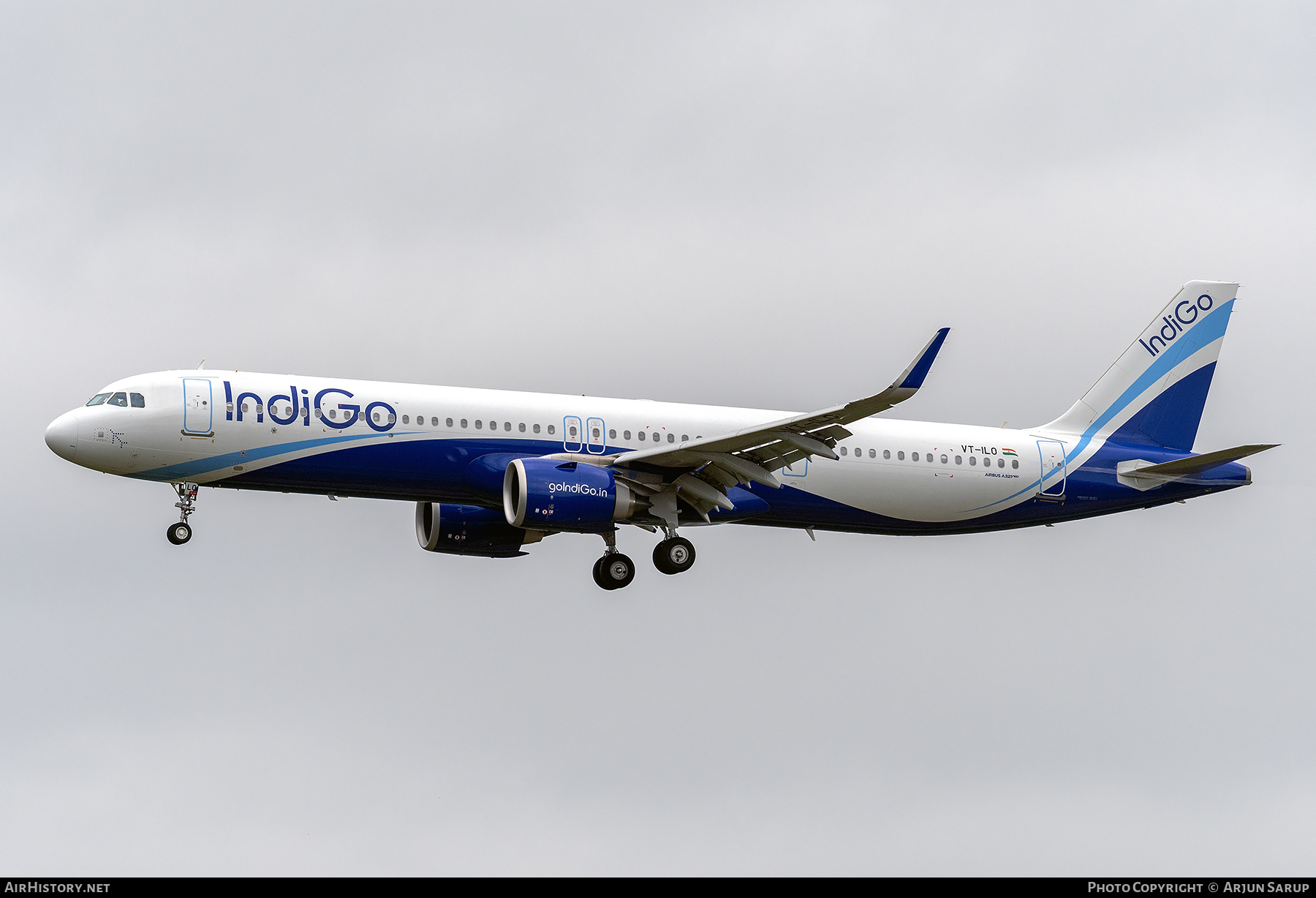 Aircraft Photo of VT-ILO | Airbus A321-252NX | IndiGo | AirHistory.net #701111