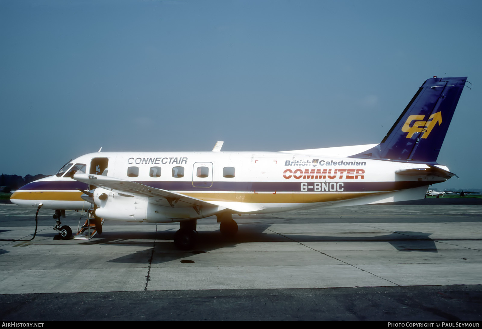 Aircraft Photo of G-BNOC | Embraer EMB-110P1 Bandeirante | British Caledonian Commuter | AirHistory.net #701193