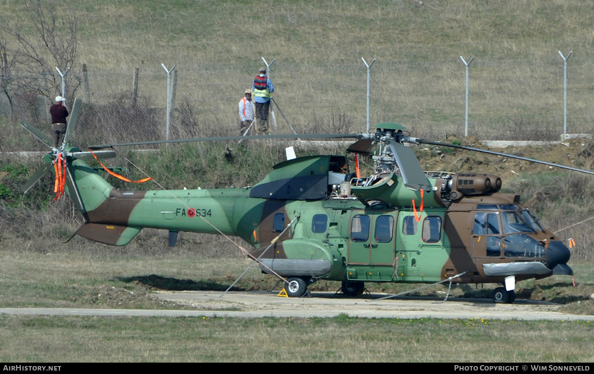 Aircraft Photo of FA-634 | Eurocopter AS-532AL Cougar | Albania - Air Force | AirHistory.net #701265