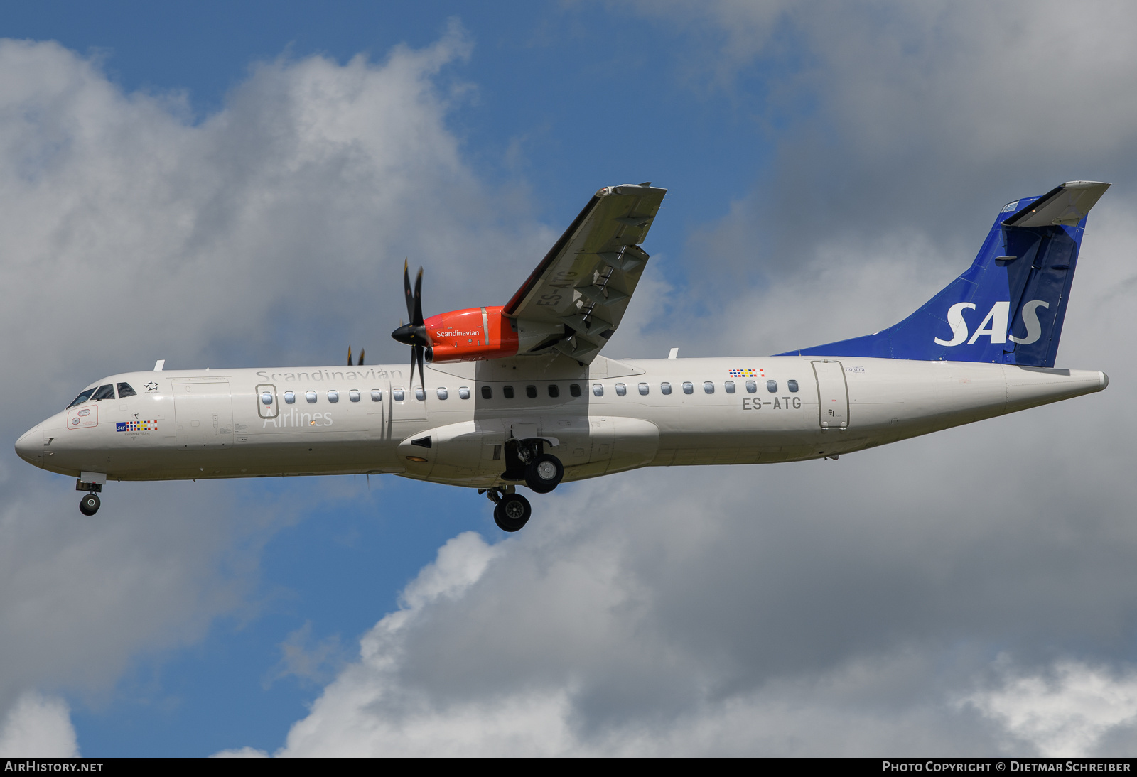Aircraft Photo of ES-ATG | ATR ATR-72-600 (ATR-72-212A) | Scandinavian Airlines - SAS | AirHistory.net #701269