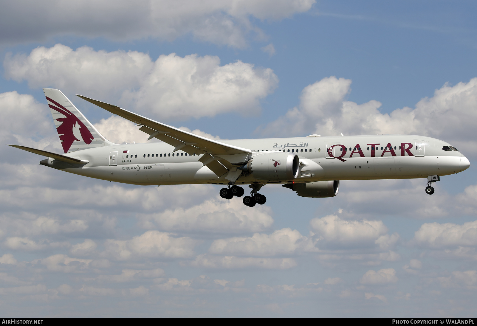 Aircraft Photo of A7-BHI | Boeing 787-9 Dreamliner | Qatar Airways | AirHistory.net #701290