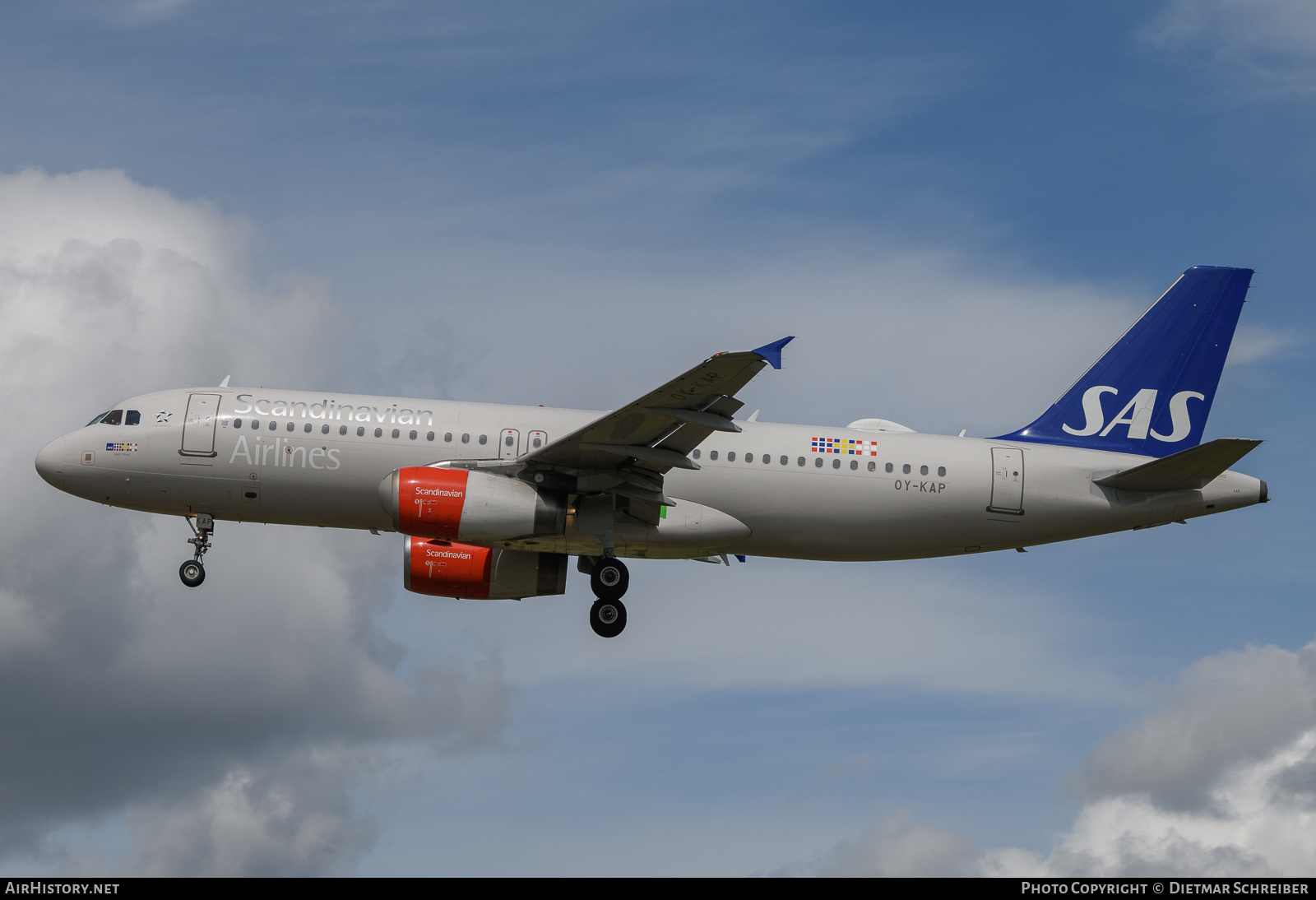 Aircraft Photo of OY-KAP | Airbus A320-232 | Scandinavian Airlines - SAS | AirHistory.net #701365