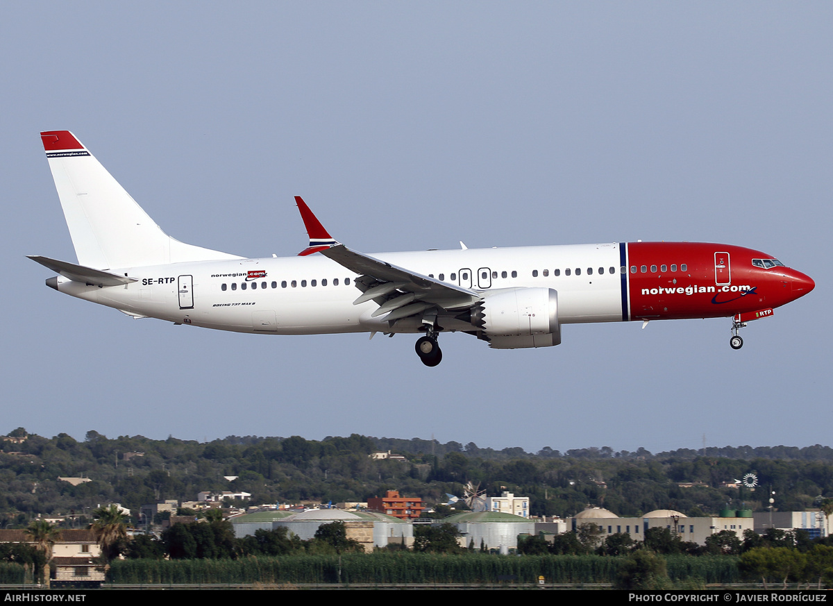 Aircraft Photo of SE-RTP | Boeing 737-8 Max 8 | Norwegian | AirHistory.net #701436