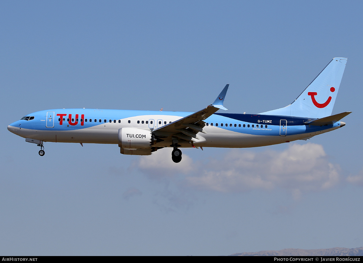 Aircraft Photo of G-TUMZ | Boeing 737-8 Max 8 | TUI | AirHistory.net #701440