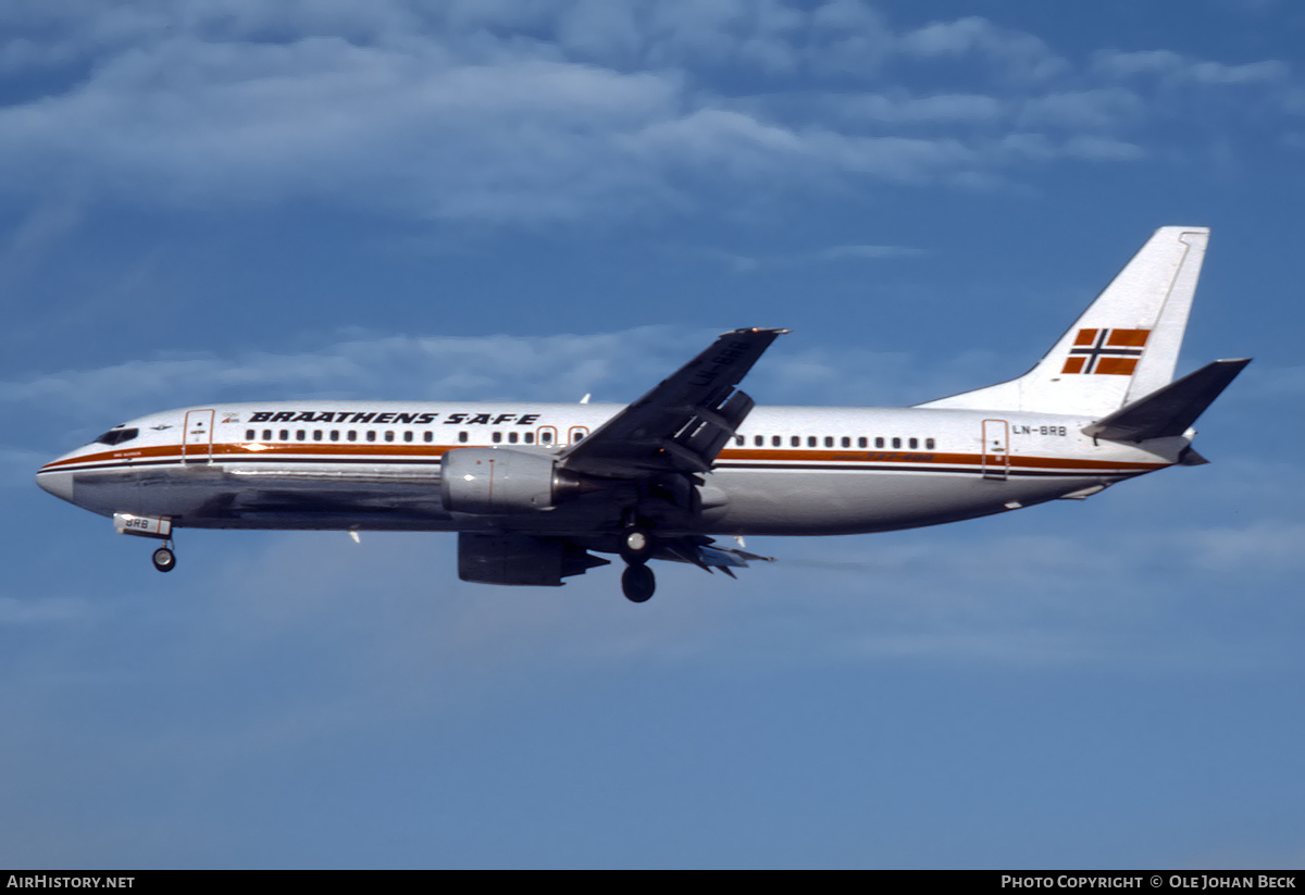 Aircraft Photo of LN-BRB | Boeing 737-405 | Braathens SAFE | AirHistory.net #701461