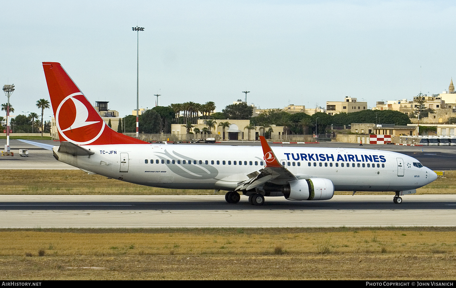 Aircraft Photo of TC-JFN | Boeing 737-8F2 | Turkish Airlines | AirHistory.net #701469