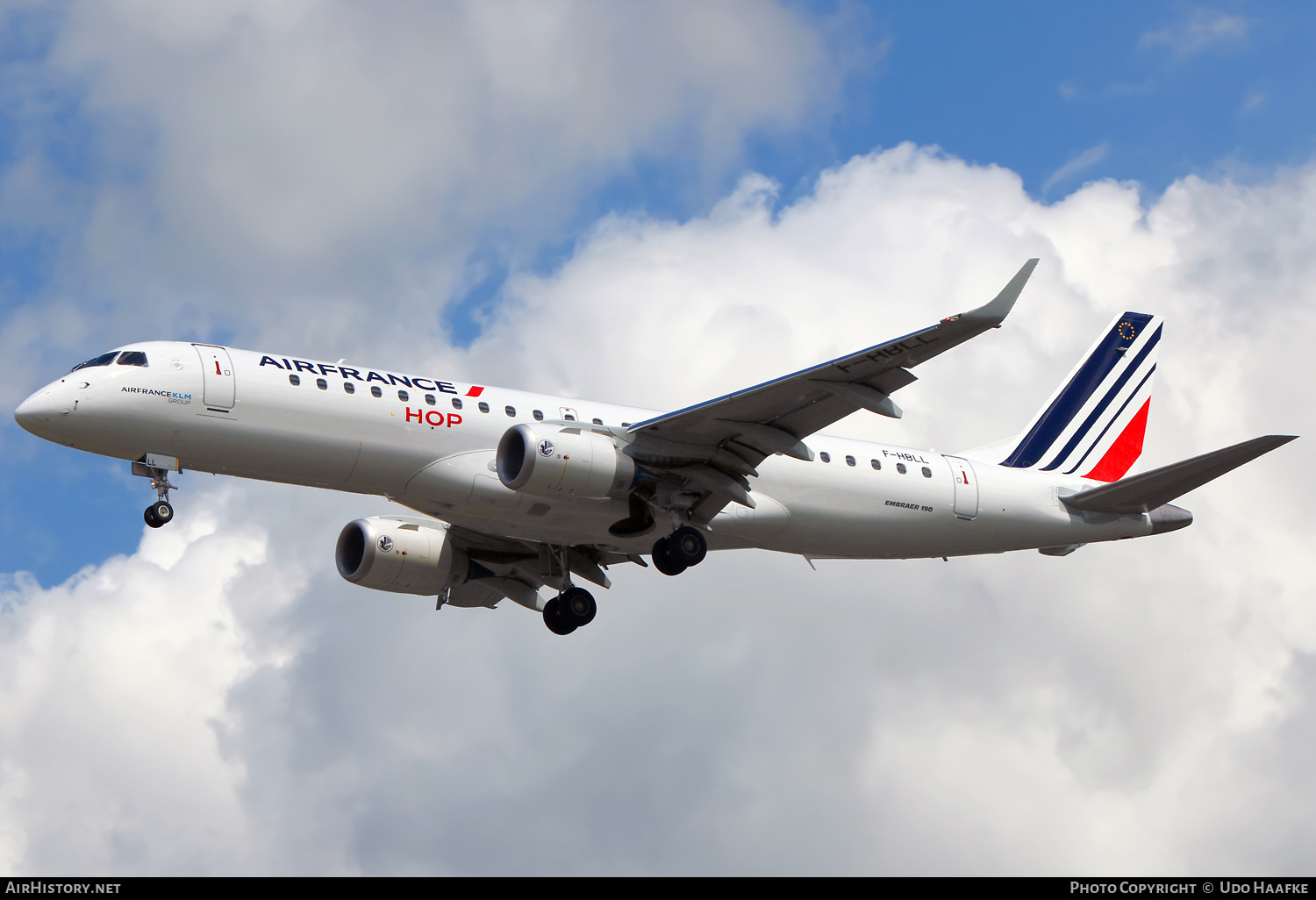 Aircraft Photo of F-HBLL | Embraer 190STD (ERJ-190-100STD) | Air France | AirHistory.net #701471