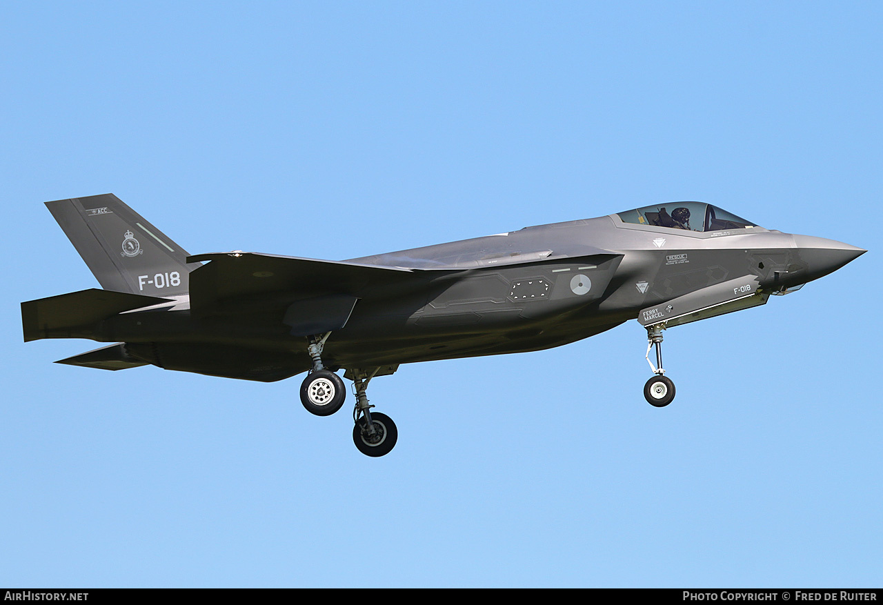 Aircraft Photo of F-018 | Lockheed Martin F-35A Lightning II | Netherlands - Air Force | AirHistory.net #701477