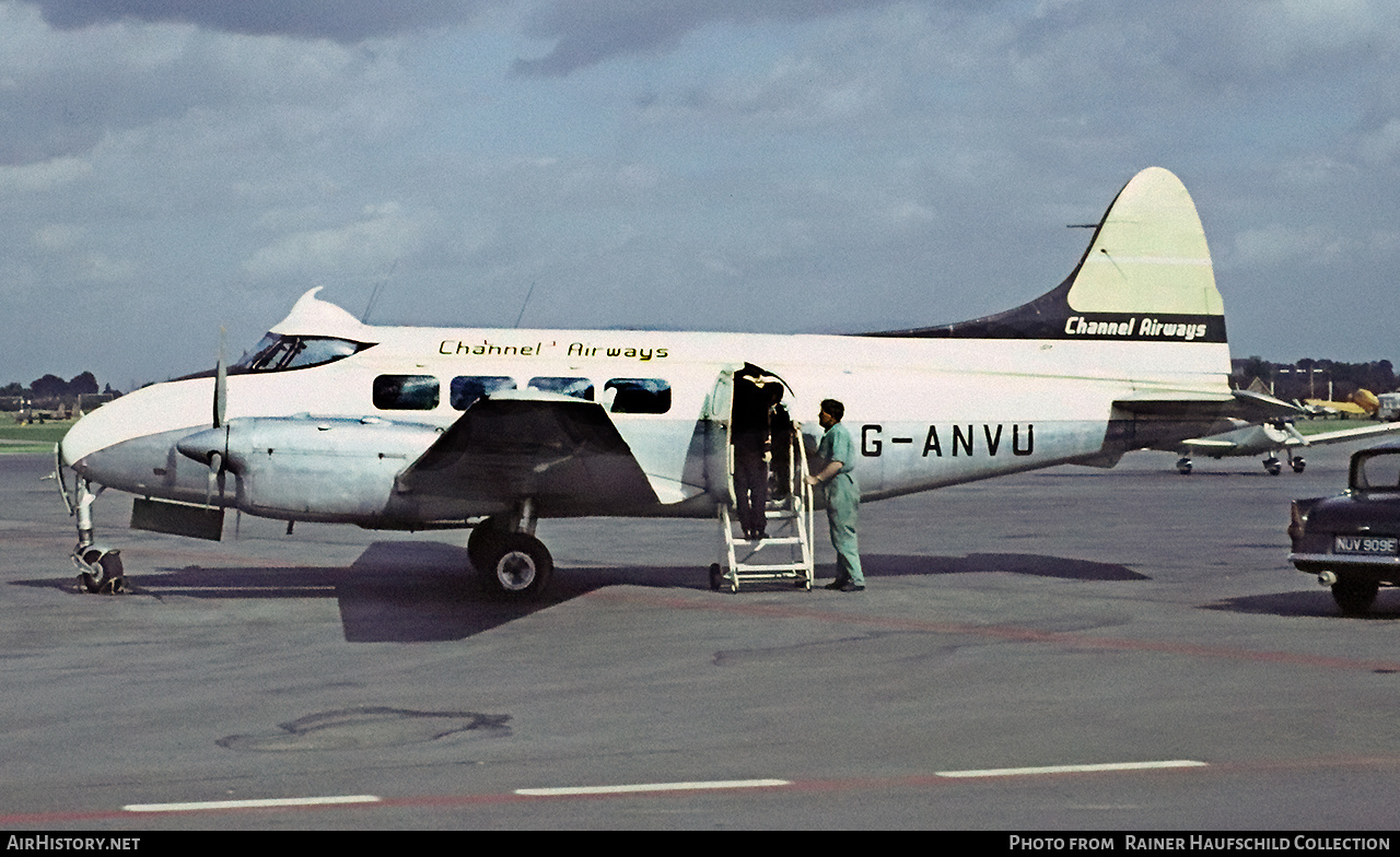 Aircraft Photo of G-ANVU | De Havilland D.H. 104 Dove 1B | Channel Airways | AirHistory.net #701563
