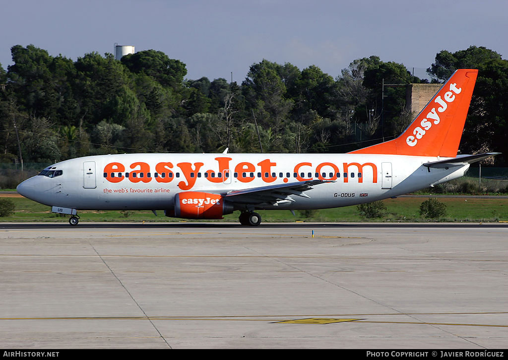 Aircraft Photo of G-ODUS | Boeing 737-36Q | EasyJet | AirHistory.net #701574