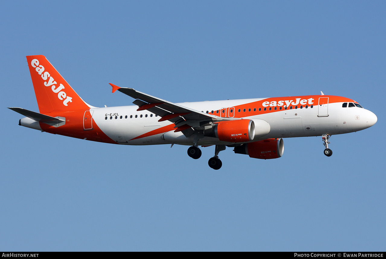 Aircraft Photo of G-EJCL | Airbus A320-214 | EasyJet | AirHistory.net #701597