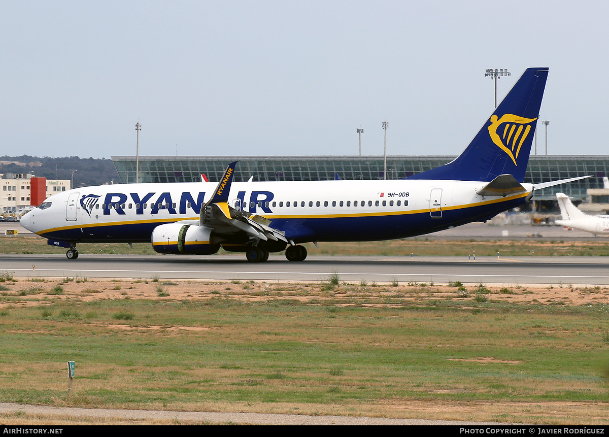 Aircraft Photo of 9H-QDB | Boeing 737-800 | Ryanair | AirHistory.net #701605