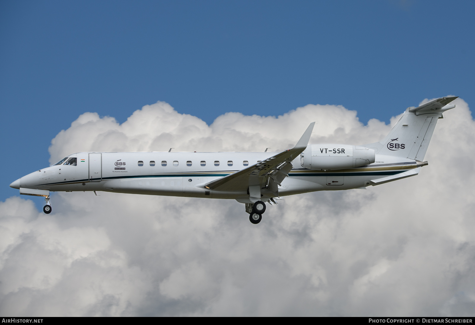 Aircraft Photo of VT-SSR | Embraer Legacy 600 (EMB-135BJ) | SBS Aviation | AirHistory.net #701648