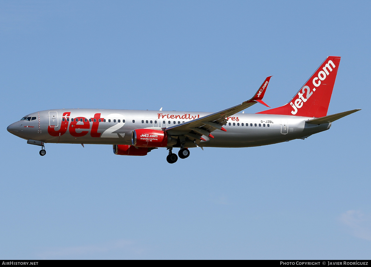 Aircraft Photo of G-JZBL | Boeing 737-800 | Jet2 | AirHistory.net #701678