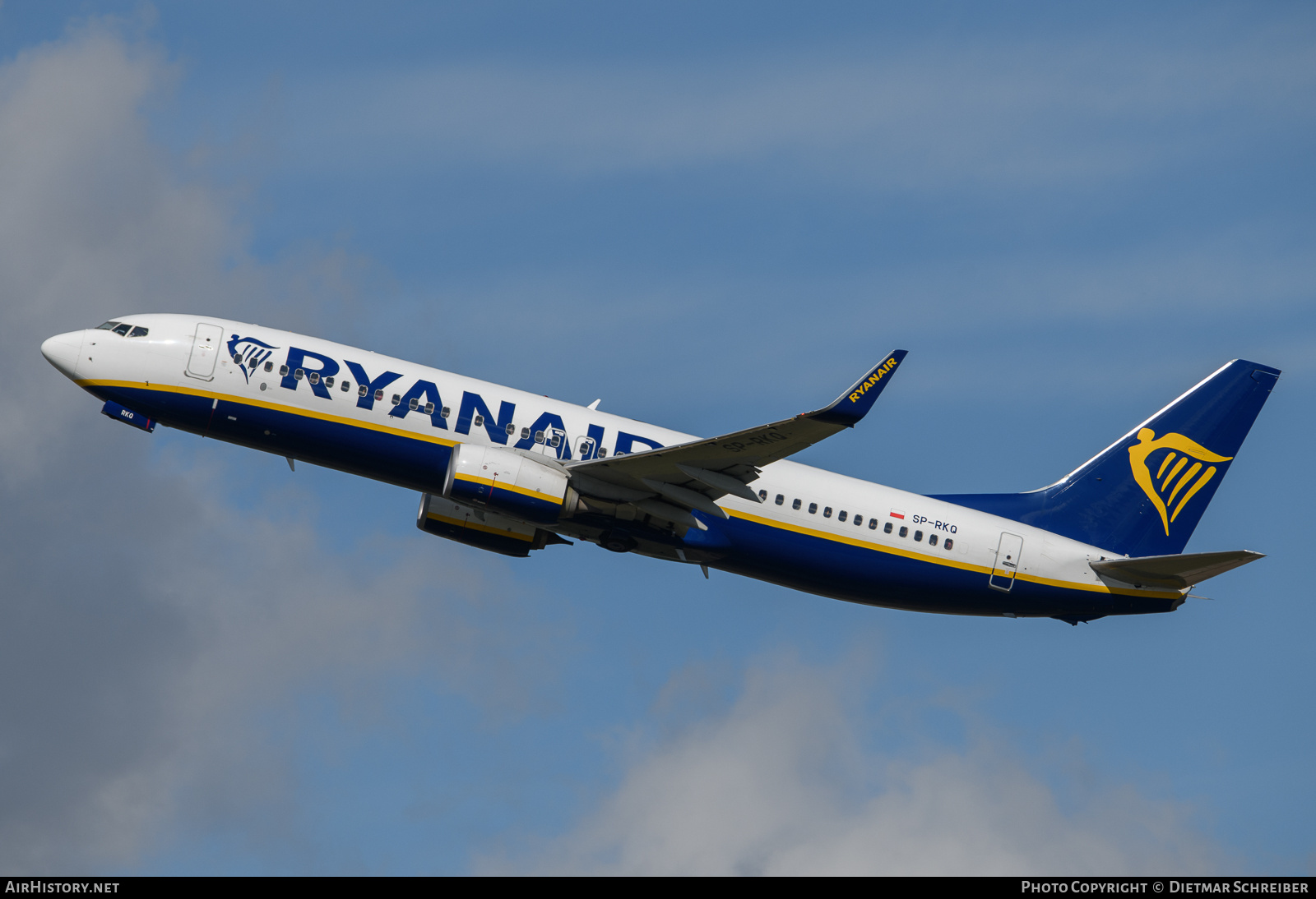 Aircraft Photo of SP-RKQ | Boeing 737-800 | Ryanair | AirHistory.net #701701