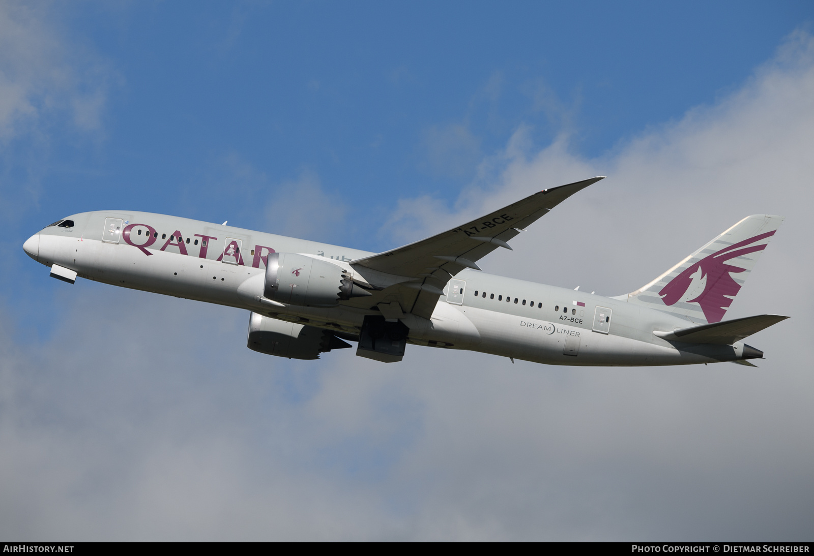 Aircraft Photo of A7-BCE | Boeing 787-8 Dreamliner | Qatar Airways | AirHistory.net #701702