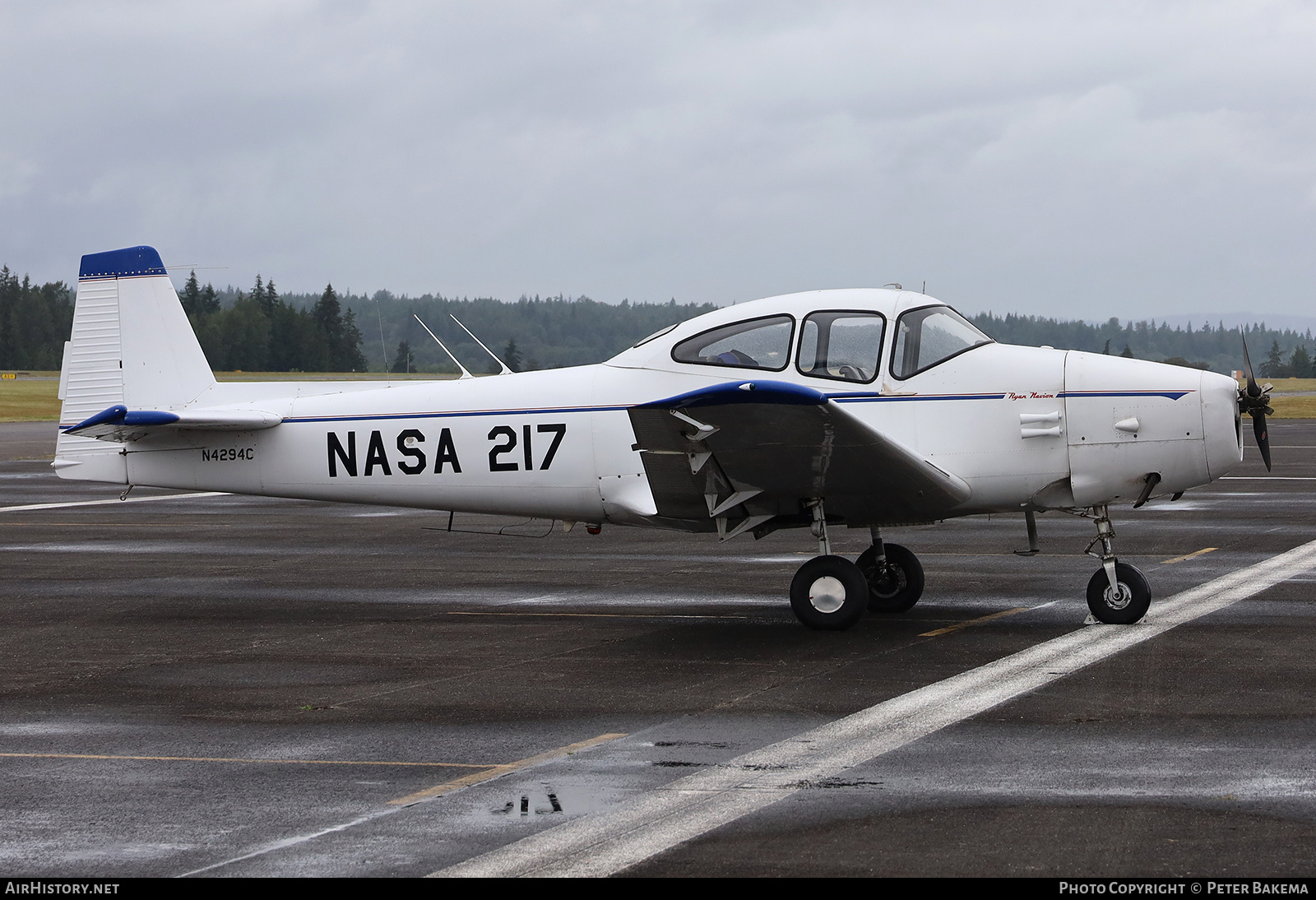 Aircraft Photo of N4294C / NASA 217 | Ryan Navion A | AirHistory.net #701727