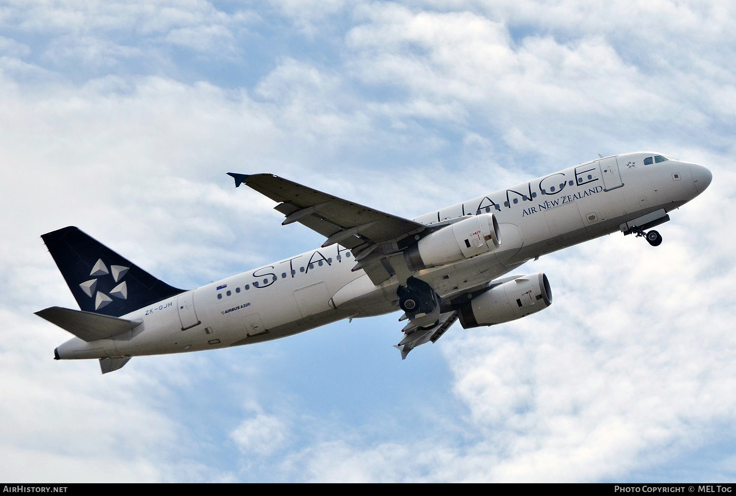 Aircraft Photo of ZK-OJH | Airbus A320-232 | Air New Zealand | AirHistory.net #701784