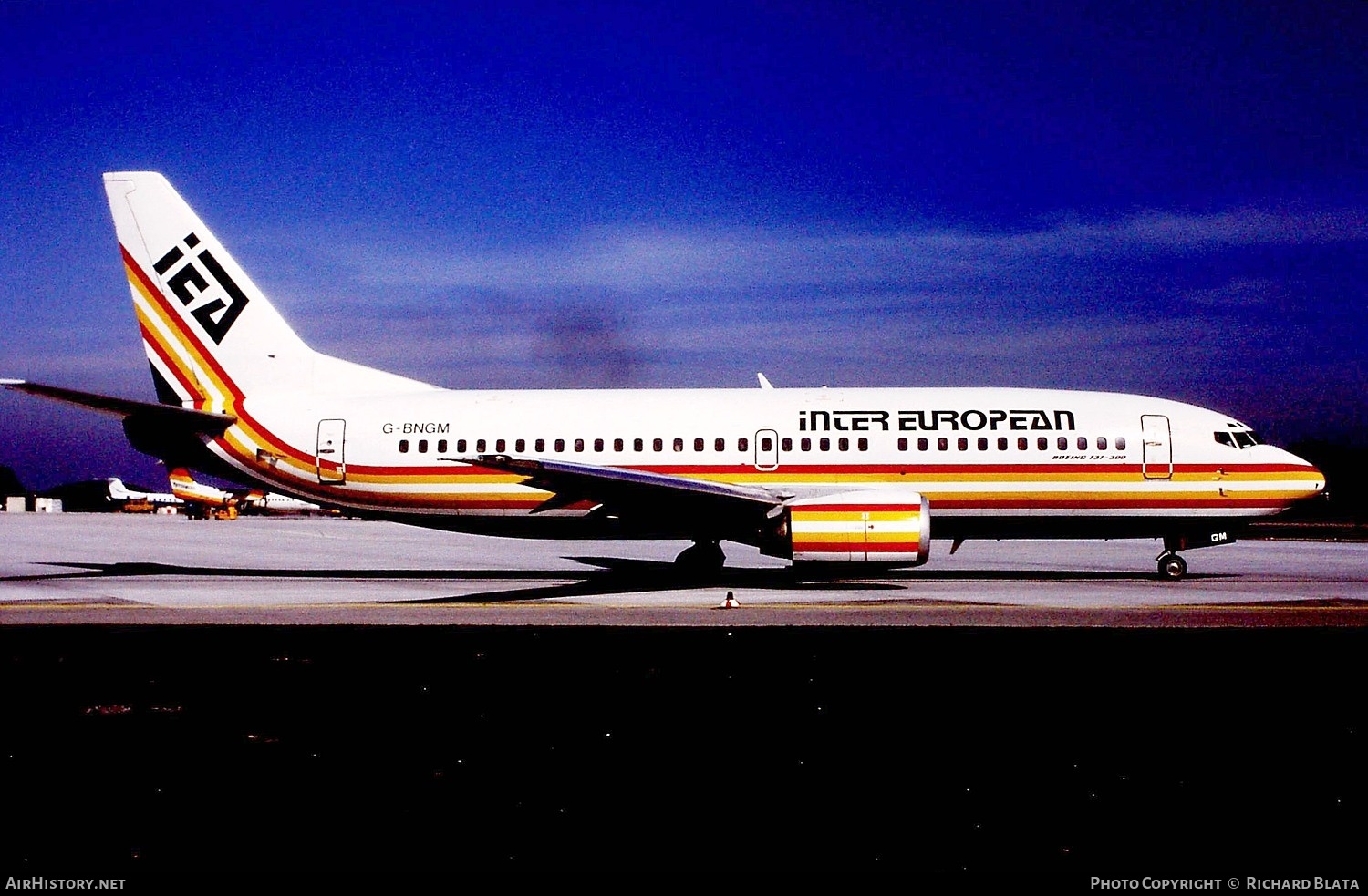 Aircraft Photo of G-BNGM | Boeing 737-3Y0 | Inter European Airways - IEA | AirHistory.net #701809