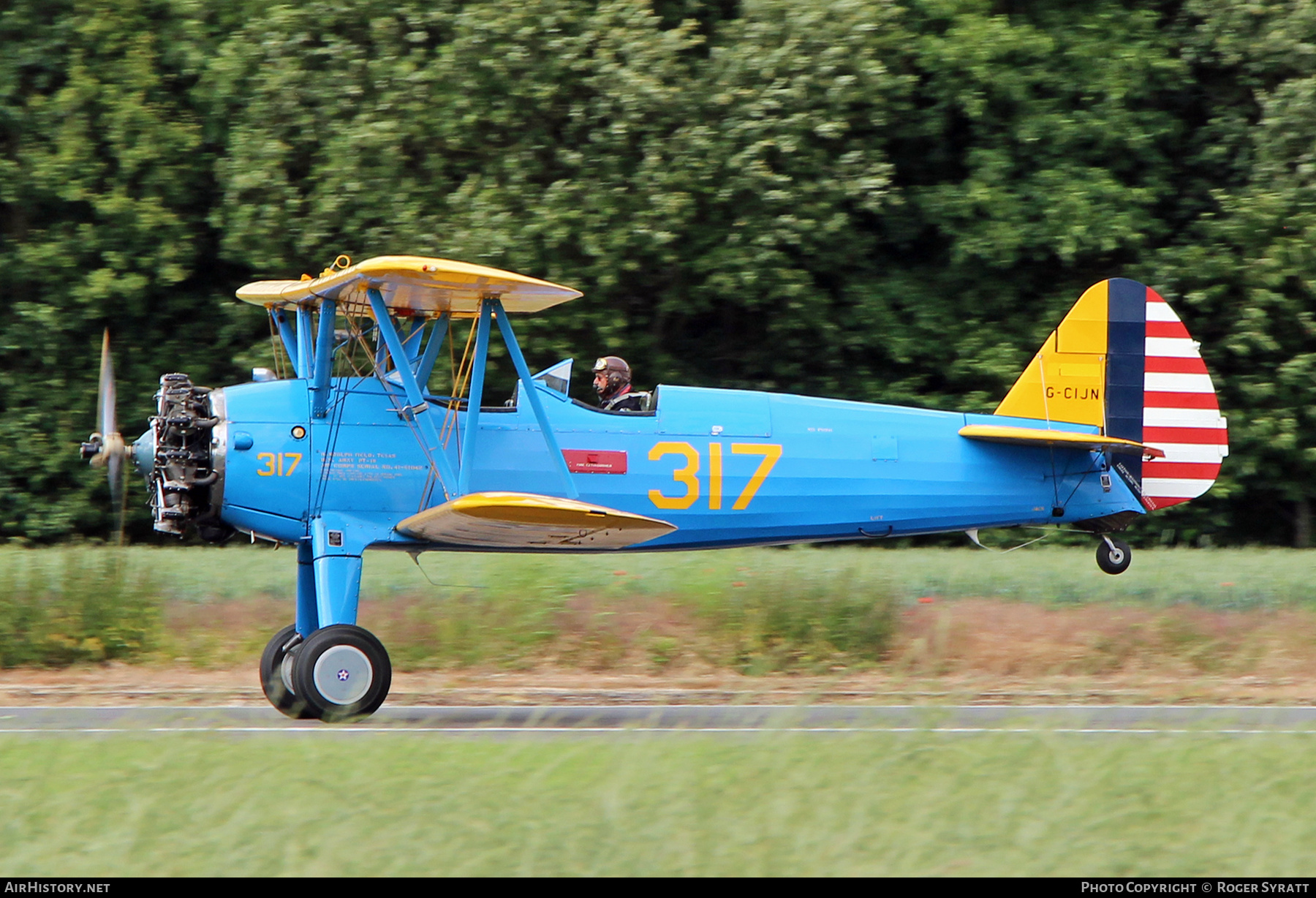 Aircraft Photo of G-CIJN | Boeing PT-13D Kaydet (E75) | USA - Air Force | AirHistory.net #701947