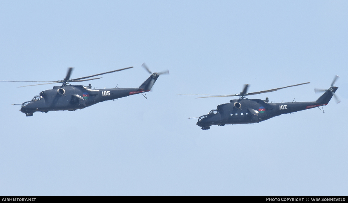 Aircraft Photo of 105 white | Mil Mi-24PU1 | Azerbaijan - Air Force | AirHistory.net #701967