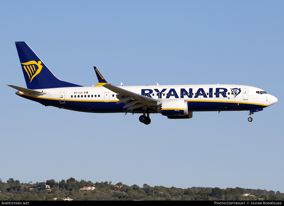 Aircraft Photo of EI-IJI | Boeing 737-8200 Max 200 | Ryanair | AirHistory.net #702289