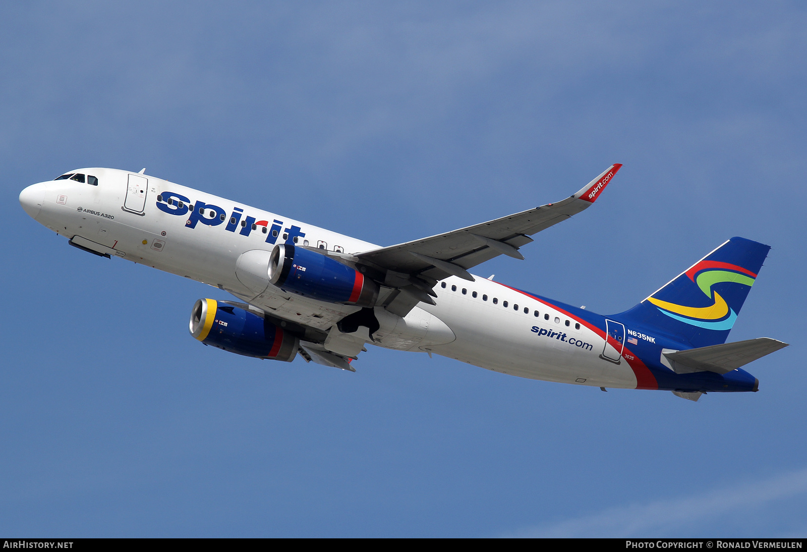Aircraft Photo of N635NK | Airbus A320-232 | Spirit Airlines | AirHistory.net #702322