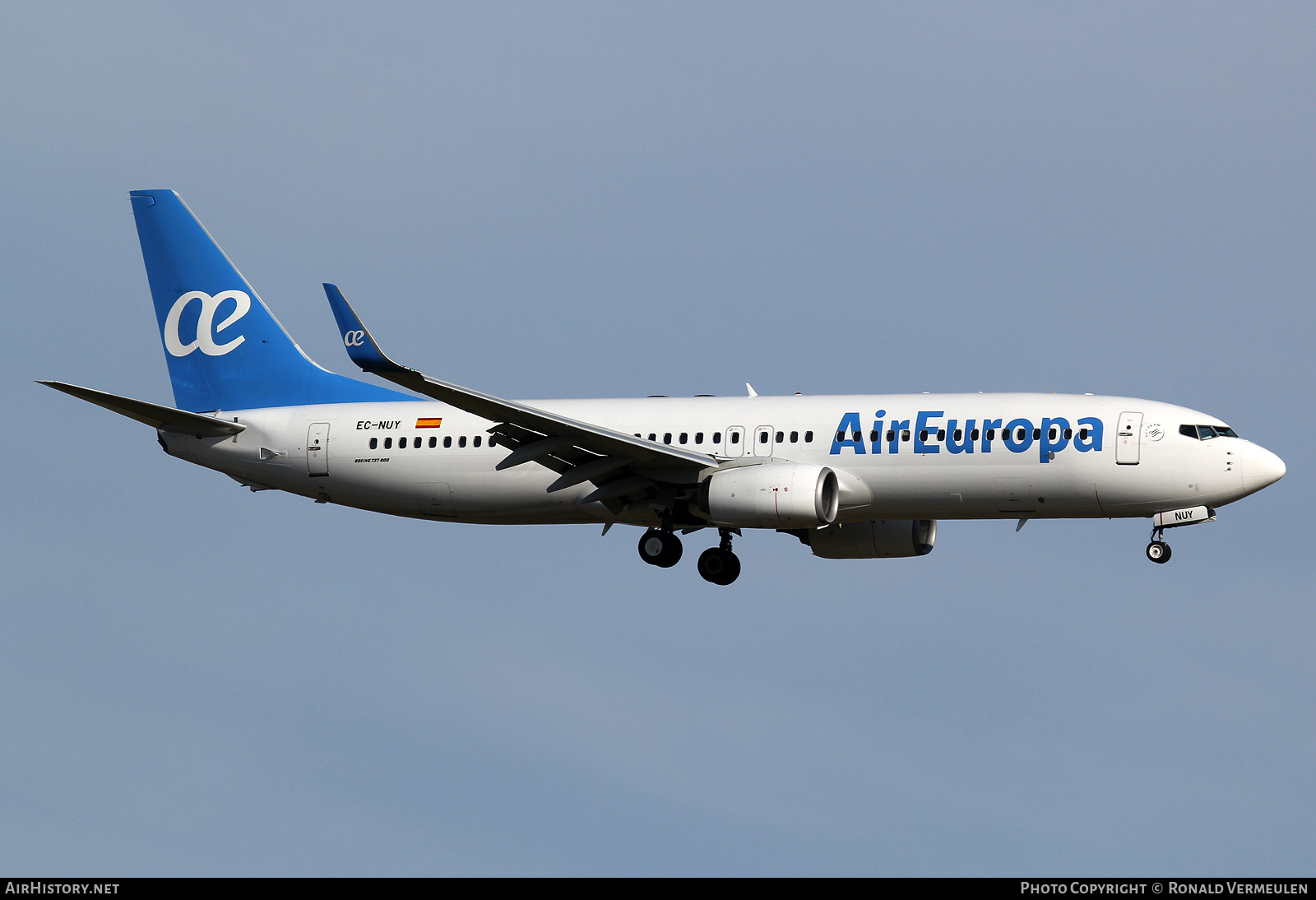 Aircraft Photo of EC-NUY | Boeing 737-8GP | Air Europa | AirHistory.net #702327