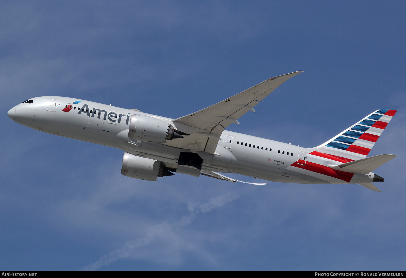 Aircraft Photo of N806AA | Boeing 787-8 Dreamliner | American Airlines | AirHistory.net #702332