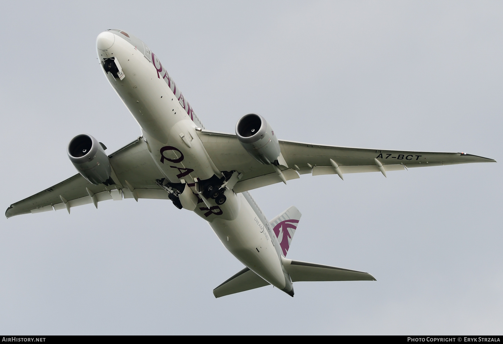 Aircraft Photo of A7-BCT | Boeing 787-8 Dreamliner | Qatar Airways | AirHistory.net #702403