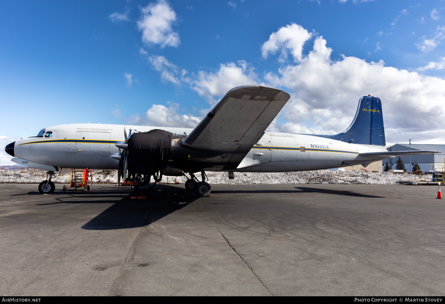 Aircraft Photo of N100CE | Douglas C-118A Liftmaster | Everts Air Cargo | AirHistory.net #702437