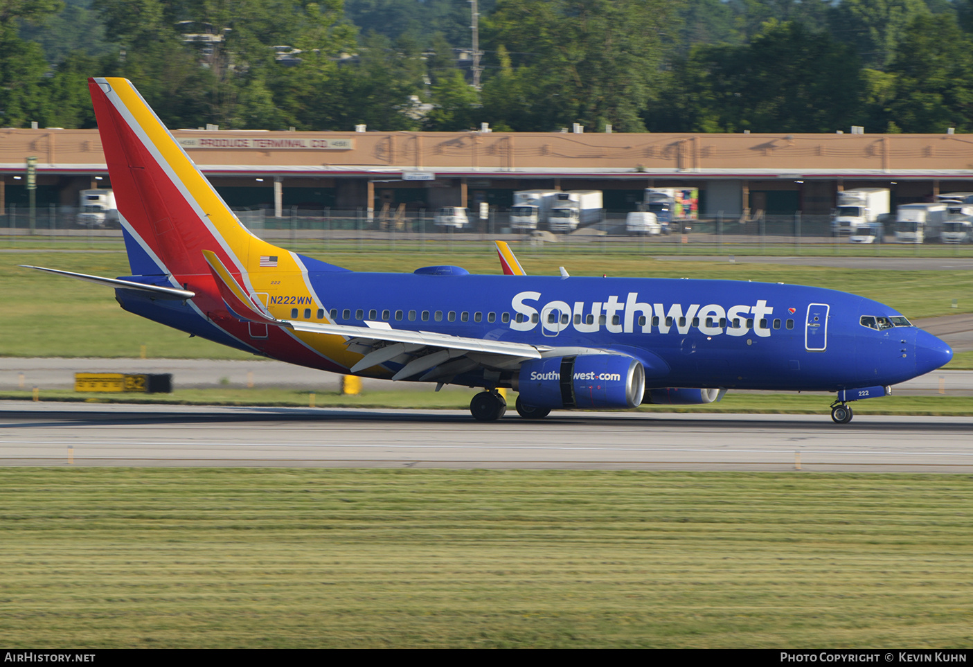 Aircraft Photo of N222WN | Boeing 737-7H4 | Southwest Airlines | AirHistory.net #702505