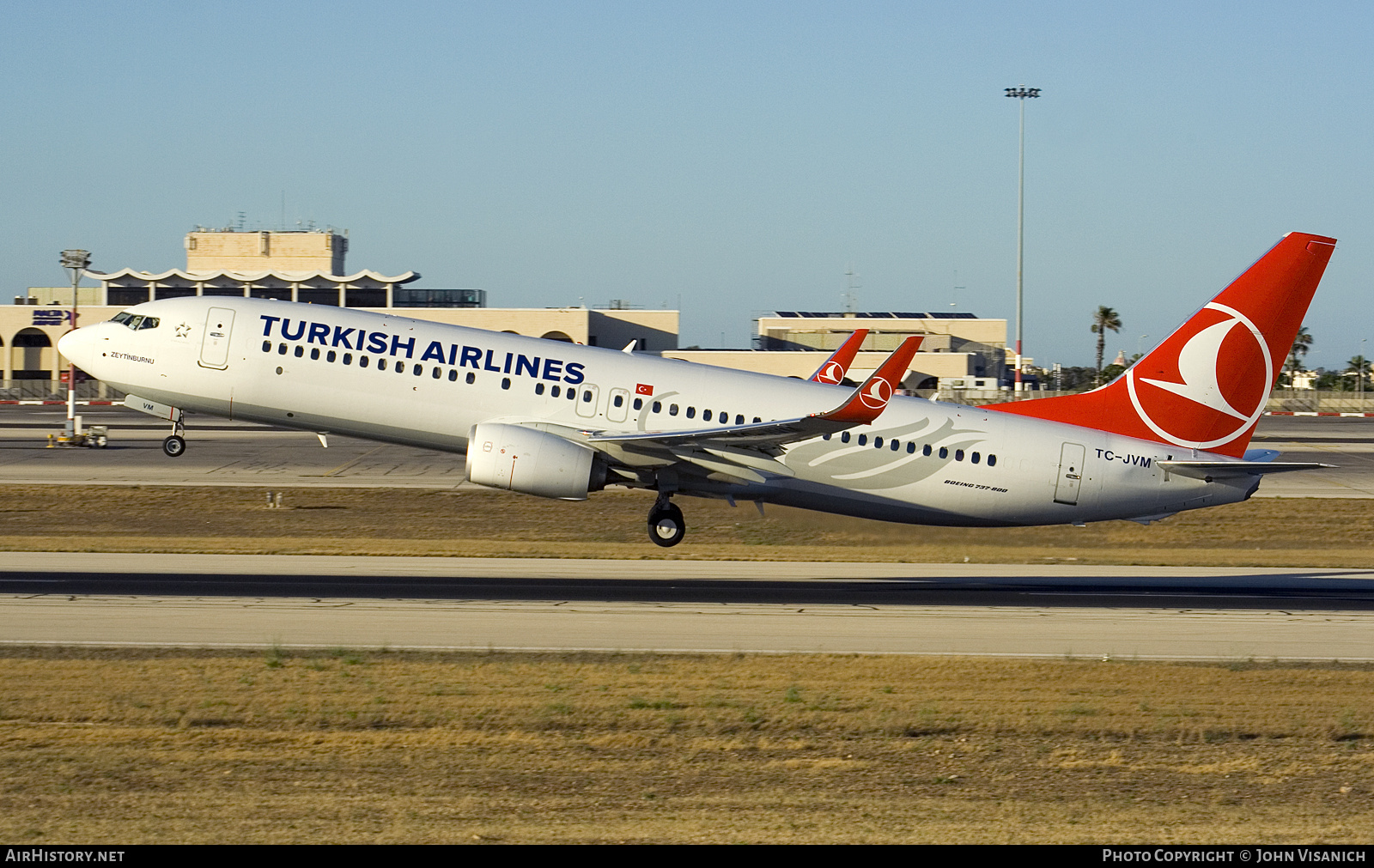 Aircraft Photo of TC-JVM | Boeing 737-8F2 | Turkish Airlines | AirHistory.net #702510