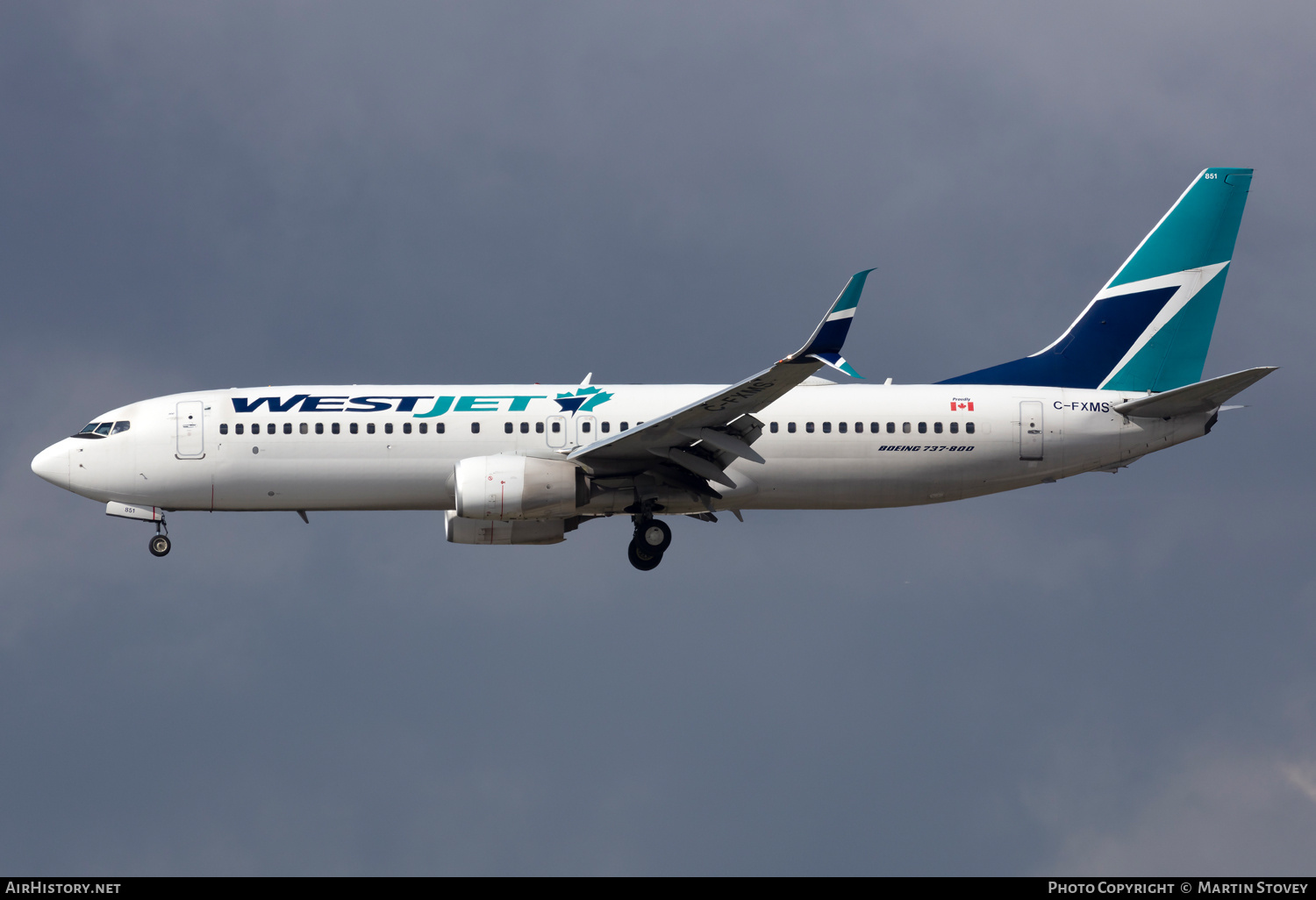 Aircraft Photo of C-FXMS | Boeing 737-800 | WestJet | AirHistory.net #702567