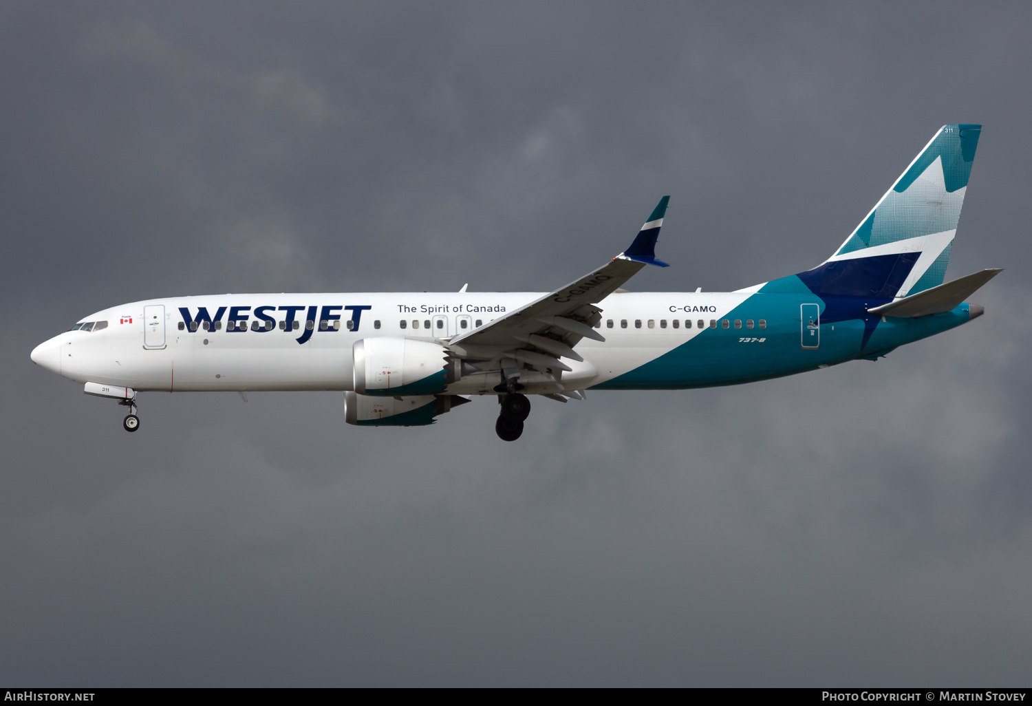 Aircraft Photo of C-GAMQ | Boeing 737-8 Max 8 | WestJet | AirHistory.net #702571