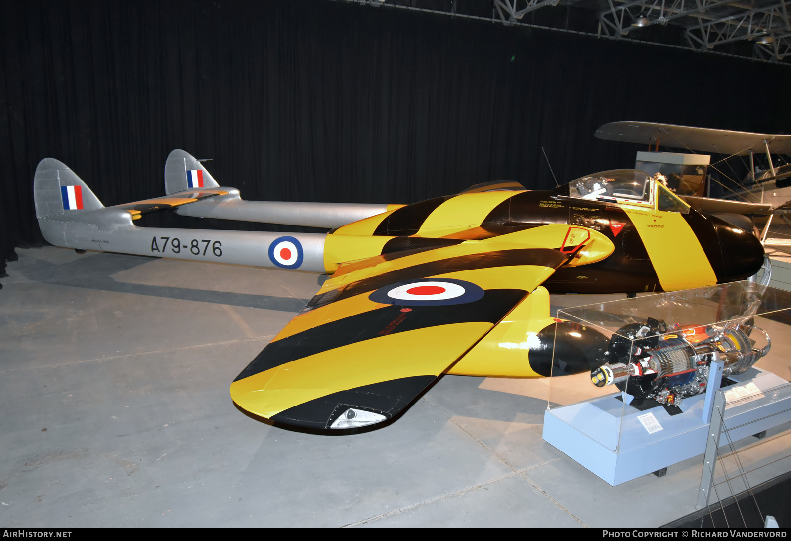Aircraft Photo of A79-876 | De Havilland D.H. 100 Vampire F30 | Australia - Air Force | AirHistory.net #702680