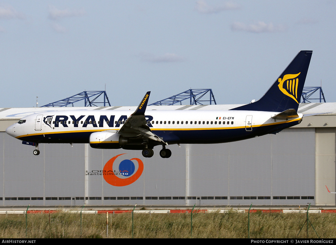 Aircraft Photo of EI-EFM | Boeing 737-8AS | Ryanair | AirHistory.net #702750
