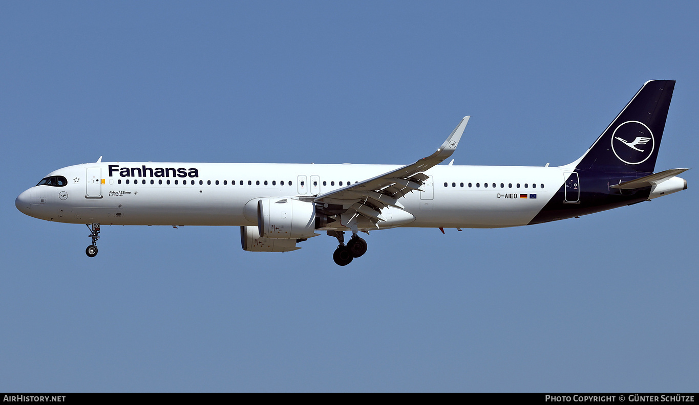 Aircraft Photo of D-AIEO | Airbus A321-271NX | Lufthansa | AirHistory.net #702802