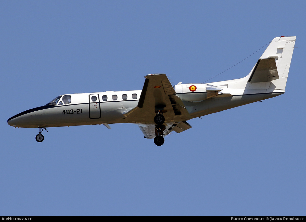 Aircraft Photo of TR.20-03 | Cessna 560 Citation V | Spain - Air Force | AirHistory.net #702867