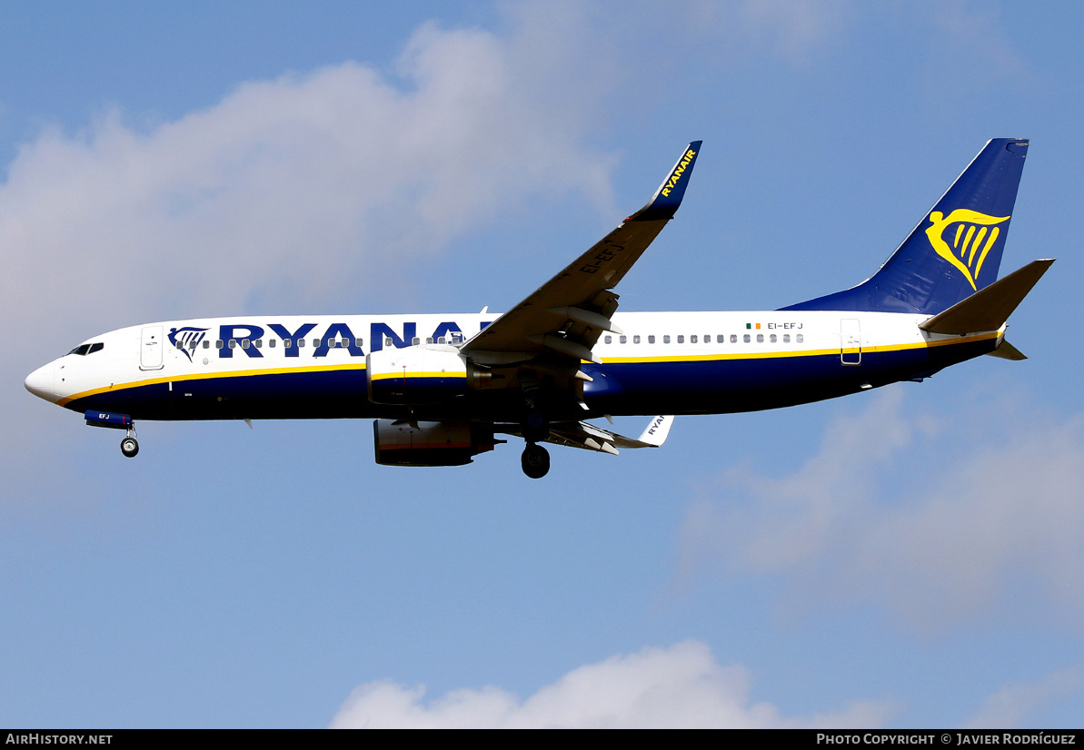 Aircraft Photo of EI-EFJ | Boeing 737-8AS | Ryanair | AirHistory.net #702968