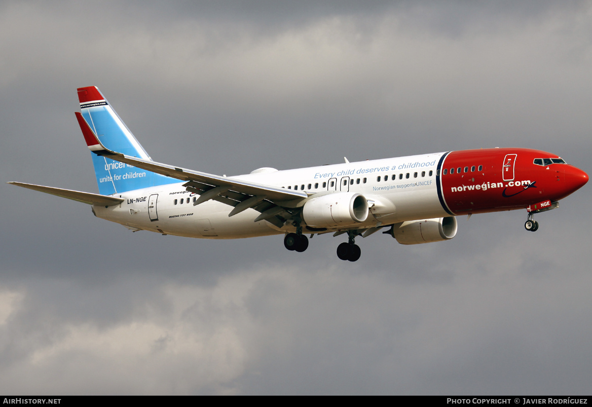 Aircraft Photo of LN-NGE | Boeing 737-8JP | Norwegian | AirHistory.net #702991