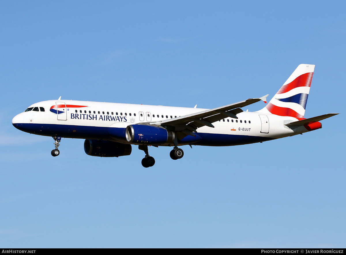 Aircraft Photo of G-EUUT | Airbus A320-232 | British Airways | AirHistory.net #703102