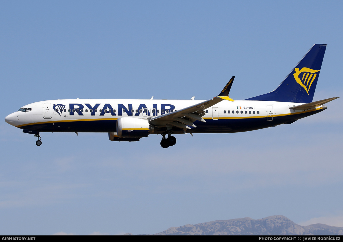 Aircraft Photo of EI-HGT | Boeing 737-8200 Max 200 | Ryanair | AirHistory.net #703119