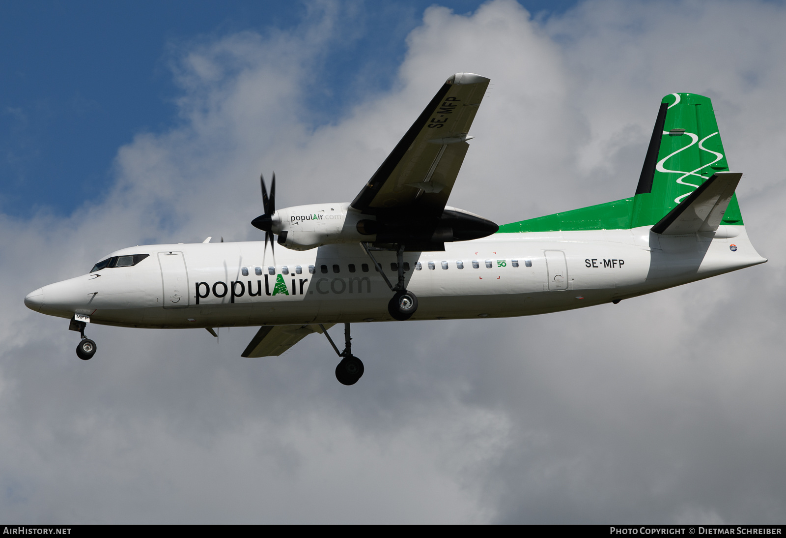 Aircraft Photo of SE-MFP | Fokker 50 | PopulAir | AirHistory.net #703179