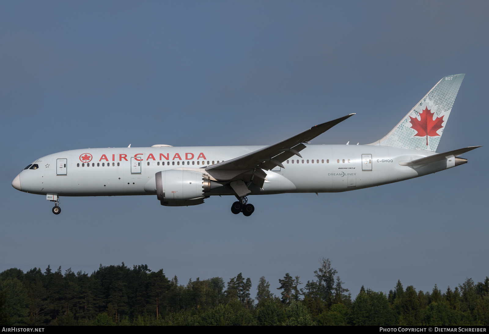 Aircraft Photo of C-GHQQ | Boeing 787-8 Dreamliner | Air Canada | AirHistory.net #703182