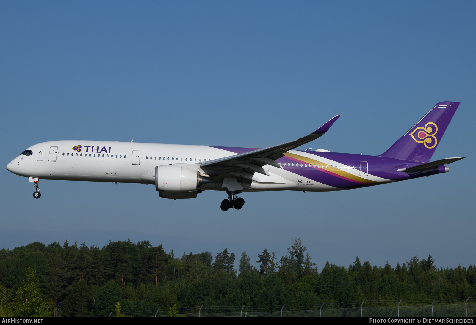 Aircraft Photo of HS-THP | Airbus A350-941 | Thai Airways International | AirHistory.net #703195