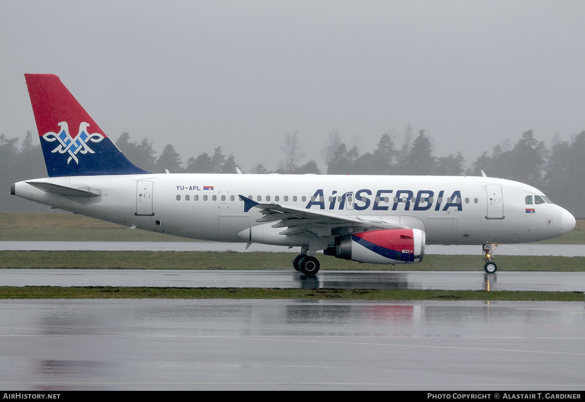 Aircraft Photo of YU-APL | Airbus A319-132 | Air Serbia | AirHistory.net #703205